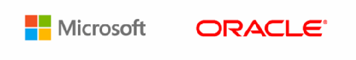 Microsoft and Oracle logos